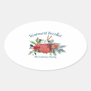 Stickers de Noël au chocolat chaud
