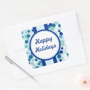 Stickers de Noël bleu