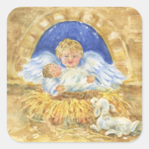 Stickers de Noël Christian Angel présente Jésus
