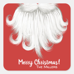 stickers de Noël de la barbe de père Noël