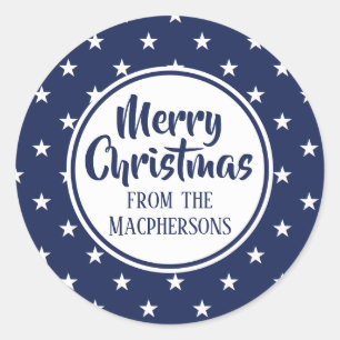 Stickers de Noël des étoiles de la Marine