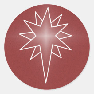 Stickers de Noël des étoiles du Nord, Rouge