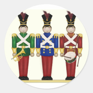 Stickers de Noël des soldats de jouets