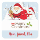 stickers de Noël du Père Noël
