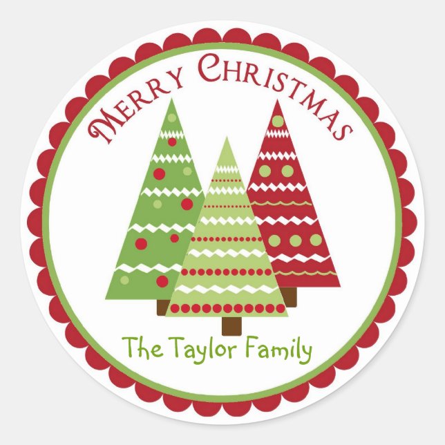 Stickers de Noël en rennes de Whimssar (Devant)