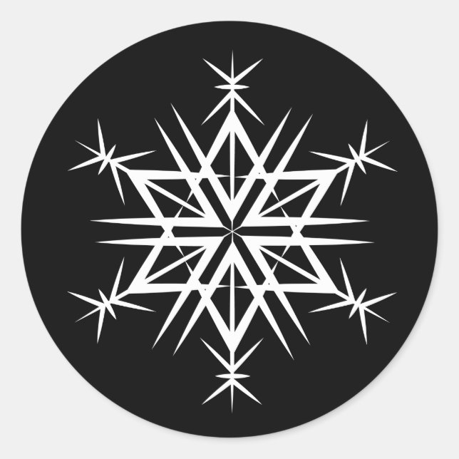 Stickers de Noël - Flocon de neige (Devant)