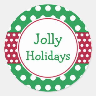 Stickers de Noël Green Jolly