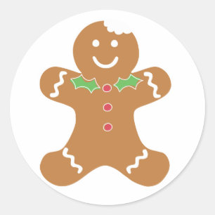 Stickers de Noël Homme Gingerbread