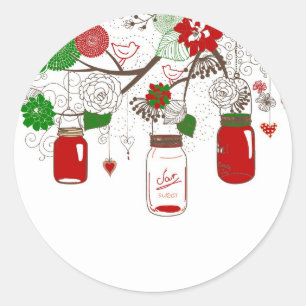 Stickers de Noël Mason Jar Country