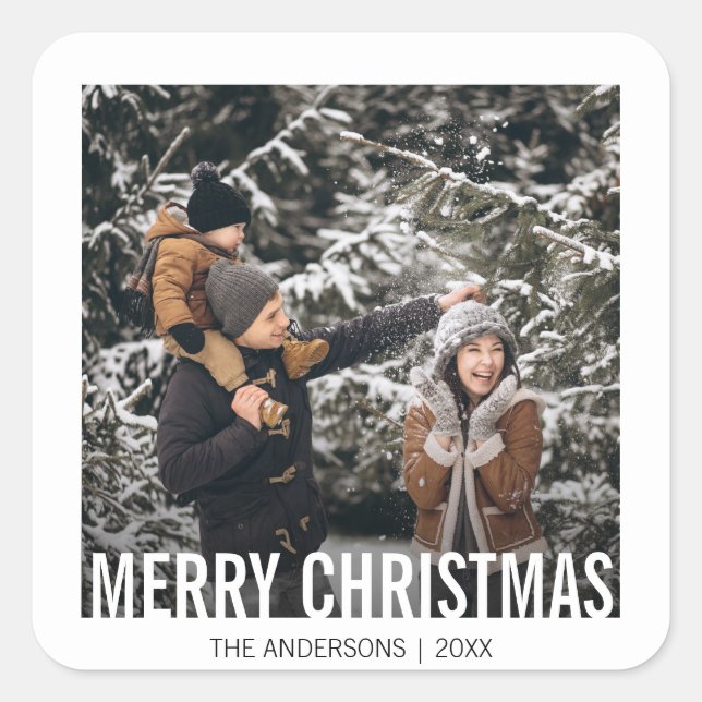 Stickers de Noël moderne gras (Devant)