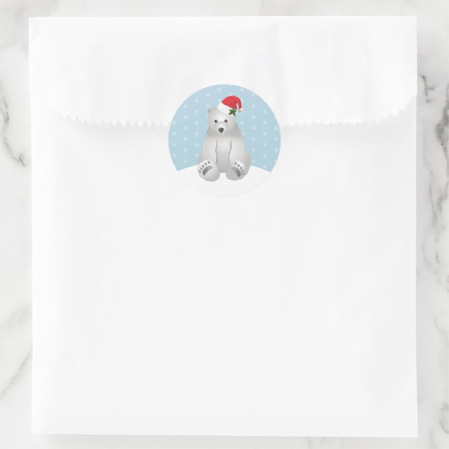 Stickers de Noël Ours polaire (Sac)