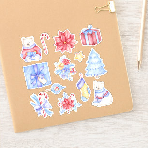 Stickers de Noël Ours Polaire