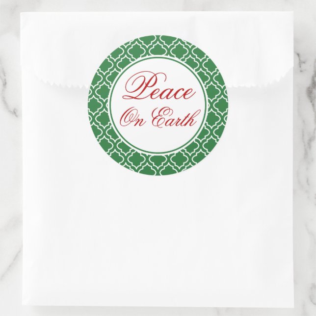 Stickers de Noël Paix sur Terre (Sac)