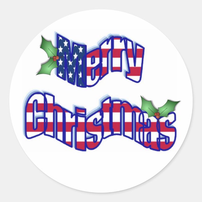 Stickers de Noël patriotique (Devant)