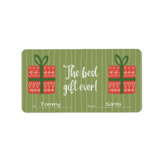 Stickers de Noël personnalisés à / du nom Balise
