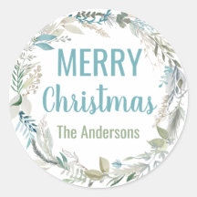 Stickers de Noël personnalisés Enveloppe élégante
