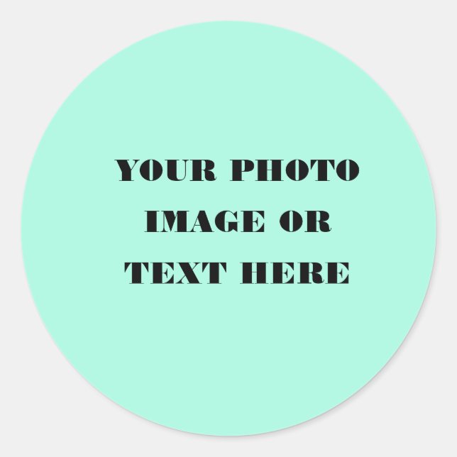 Stickers de Noël personnalisés - Vacances rondes (Devant)