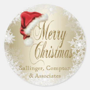Stickers de Noël Santa Hat et Snowflake