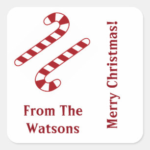 Stickers de Noël sucres de canne