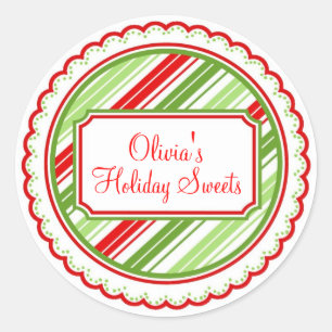 Stickers de Noël Sweet Stripes