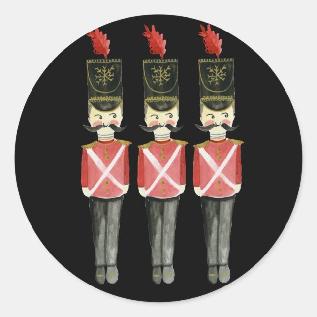 Stickers de Noël trois noix de cou (Devant)