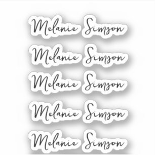 Stickers de noms multiples Retour à l'école autoco