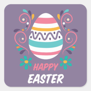 Stickers de Pâques heureux