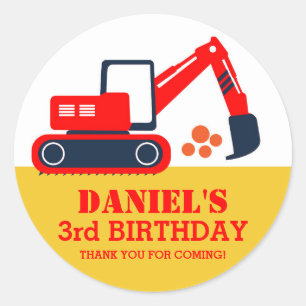Stickers de partie Anniversaire de enfant de l'exc