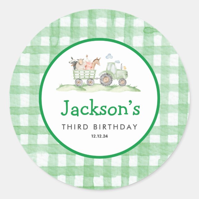 Stickers de partie de tracteur (Devant)