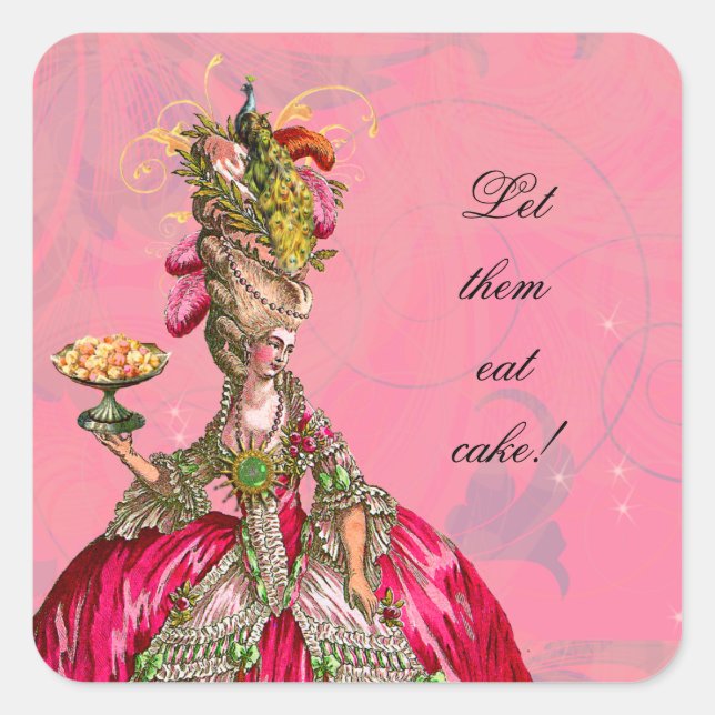 Stickers de pâtisserie française Marie Antoinette  (Devant)