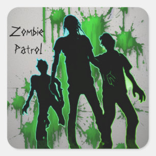 Stickers de patrouille zombie