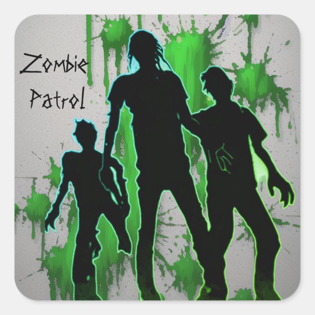 Stickers de patrouille zombie (Devant)