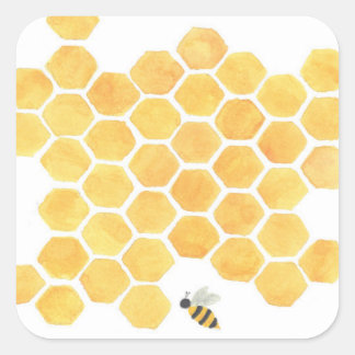 stickers de peinture d'abeille jaune