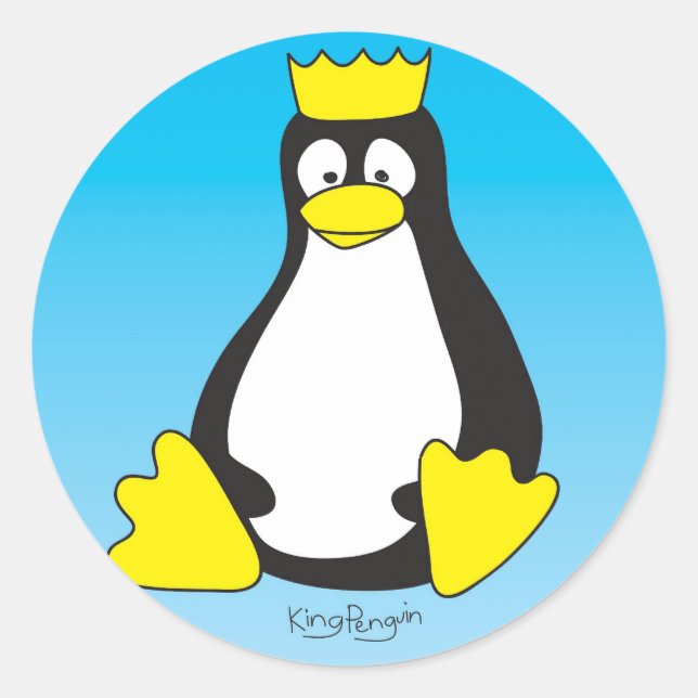 stickers de pingouin king (Devant)
