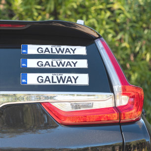 Stickers de plaque d'immatriculation irlandaise du