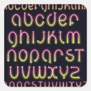 Stickers de police néon brillant