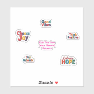 Stickers de position 3-D couleur vive
