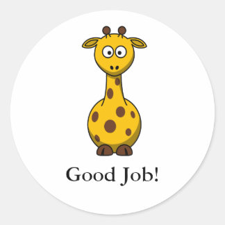 Stickers de récompense de la Giraffe de Cartoon mi