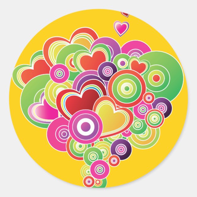 Stickers de récompense des coeurs heureux (Devant)