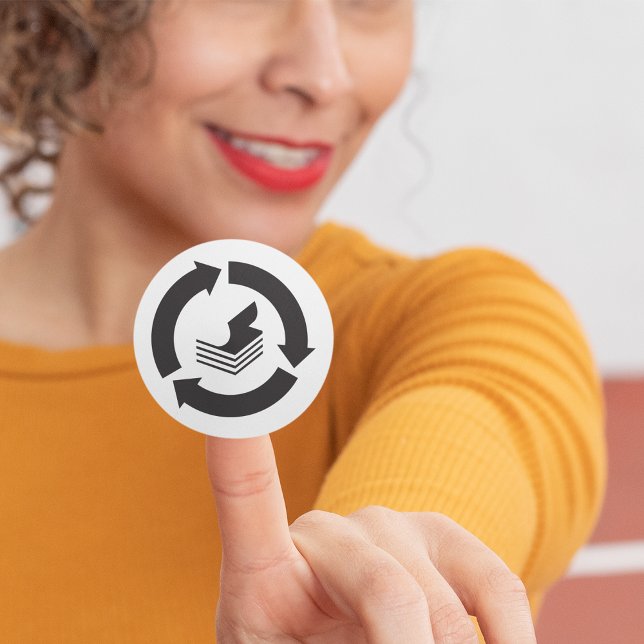 Stickers de recyclage du papier (Créateur téléchargé)