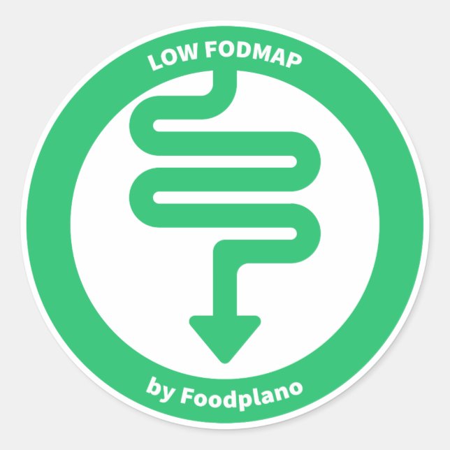 Stickers de régime FODMAP basse pour aliments FODM (Devant)