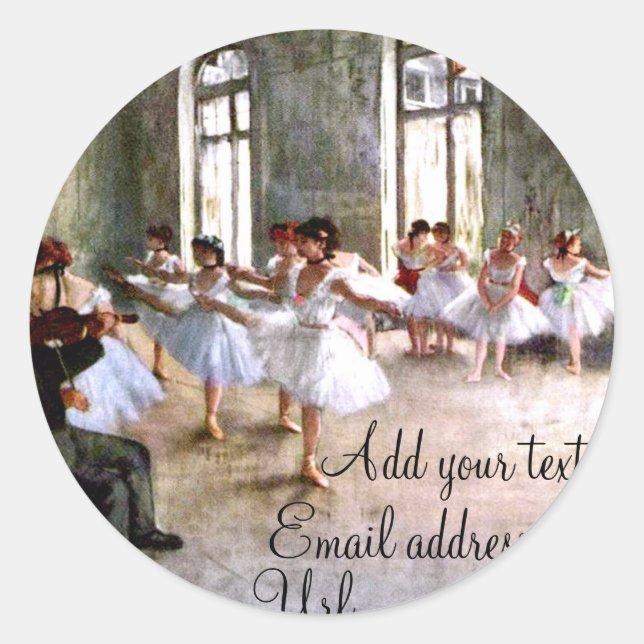 Stickers de répétition de ballet (Devant)