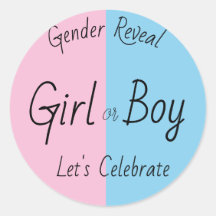 Stickers de révélation de genre