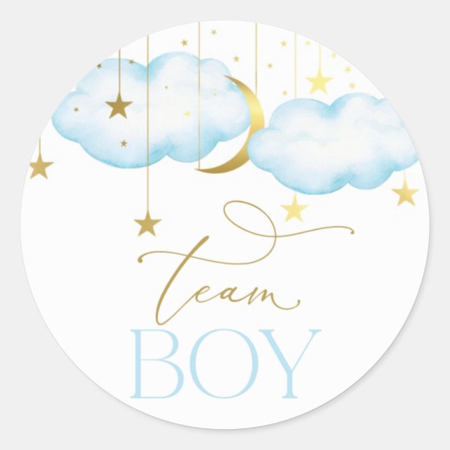 Stickers de révélation de genre, Blue Team Boy (Devant)