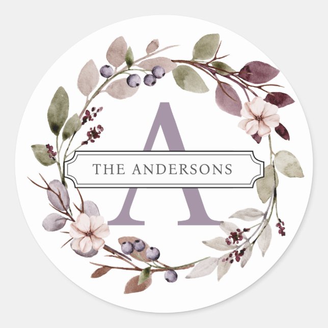 Stickers de ronde initiale personnalisés (Devant)