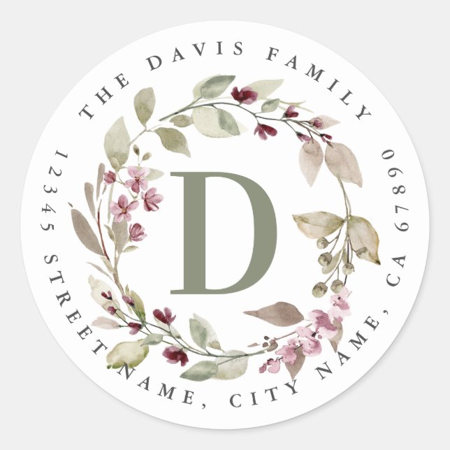 Stickers de ronde initiale personnalisés (Devant)