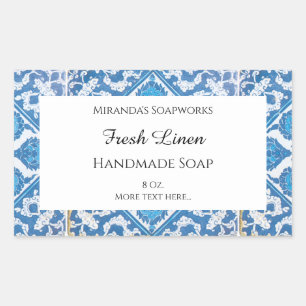 Stickers de savon modifiable en fleur de Cornflowe