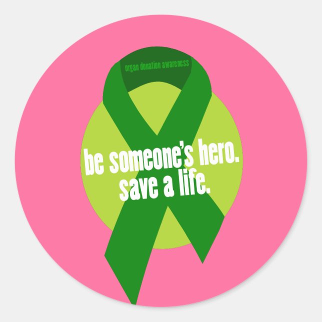 Stickers de sensibilisation au don d'organes (Devant)