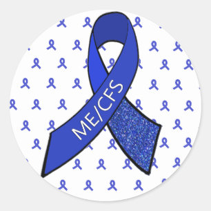 Stickers de sensibilisation au ruban bleu ME/CFS