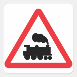 Stickers de signalisation routière du train
